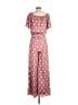 Versona 100% Polyester Polka Dots Pink Jumpsuit Size S - photo 2