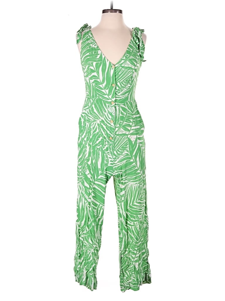 Pre-owned Mng Jumpsuit In Green