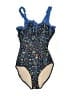 Lime Ricki Tweed Blue One Piece Swimsuit Size XS - photo 1