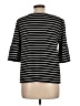 Rafaella Stripes Black 3/4 Sleeve T-Shirt Size L - photo 2