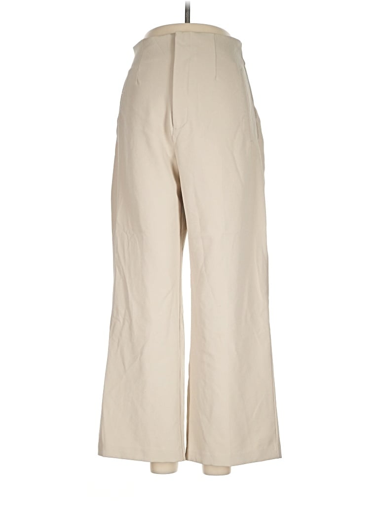 Pre-owned Zara Khaki Pant In Ivory