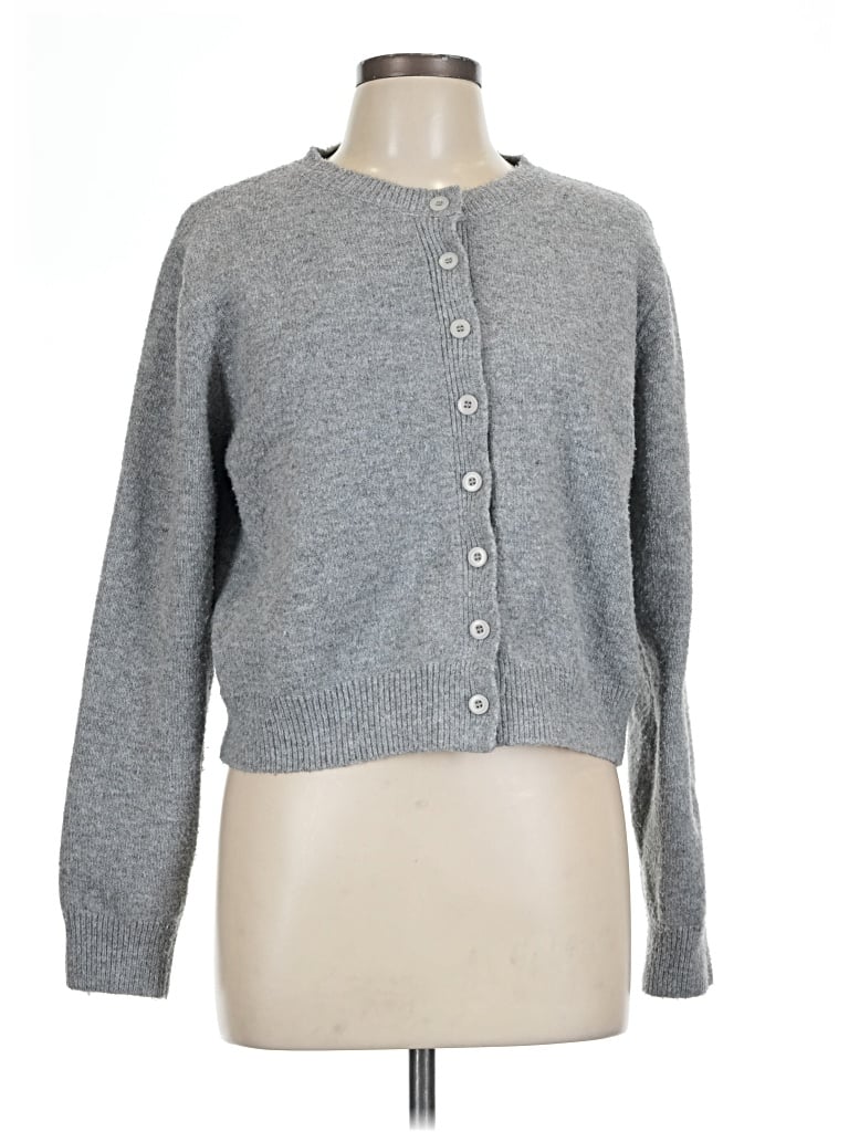 Pre-owned Unbranded Cardigan Sweater In Gray