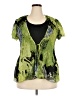 Cato 100% Polyester Green Short Sleeve Blouse Size 18 - 20 - photo 1