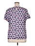 Boden Graphic Blue Short Sleeve Blouse Size 16 - photo 2