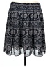 Gap Outlet Paisley Gray Casual Skirt Size 10 - photo 1