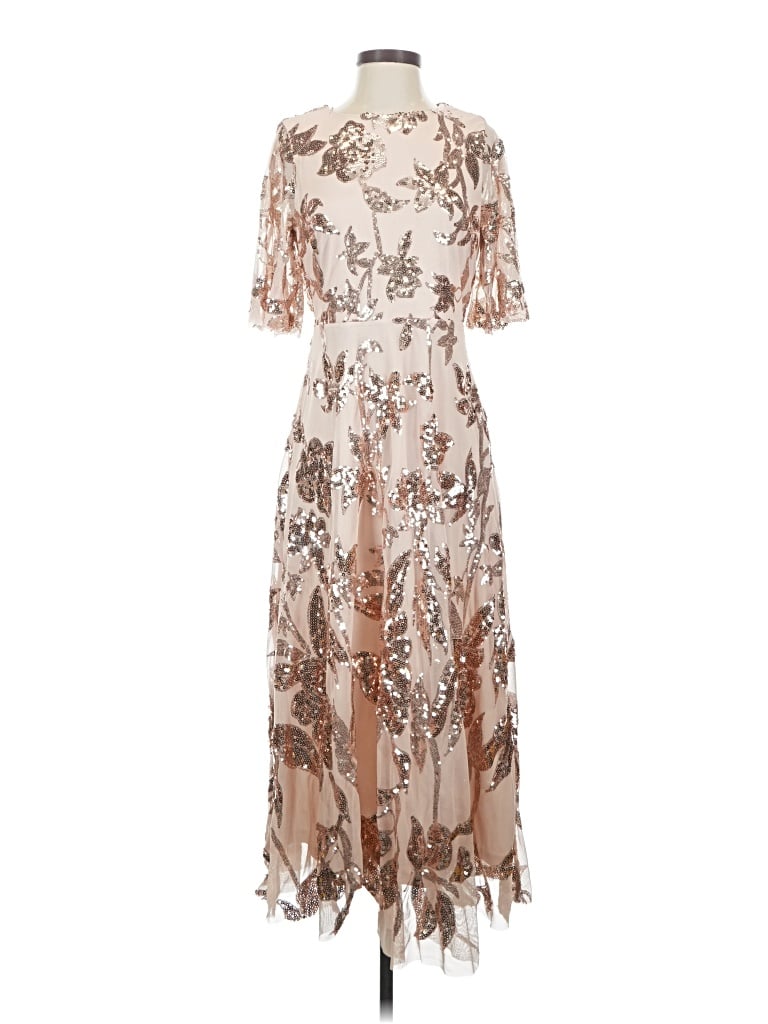 Pre-owned Baltic Born Cocktail Dress In Tan