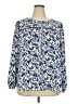 Talbots Outlet 100% Polyester Blue Long Sleeve Blouse Size 2X - photo 1