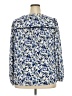 Talbots Outlet 100% Polyester Blue Long Sleeve Blouse Size 2X - photo 2