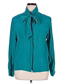 Christian Dior Separates Long Sleeve Silk Top
