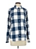 Tommy Hilfiger Checkered-gingham Blue Long Sleeve Button-Down Shirt Size S - photo 1