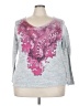 Energie Floral Gray 3/4 Sleeve T-Shirt Size 3X - photo 1