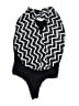 Body Central Chevron-herringbone Black One Piece Swimsuit Size S - photo 1