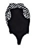 Body Central Chevron-herringbone Black One Piece Swimsuit Size S - photo 2