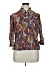 Ruby Rd. Print Brown 3/4 Sleeve Blouse Size 14 - photo 1