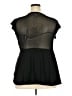 Dots Black Short Sleeve Top Size 2X - photo 2