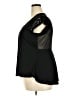 Dots Black Short Sleeve Top Size 2X - photo 5