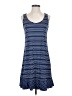 Lands' End Chevron-herringbone Blue Casual Dress Size XS - photo 1