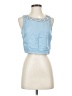 Forever New 100% Lyocell Blue Sleeveless Blouse Size 4 - photo 1