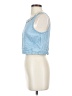 Forever New 100% Lyocell Blue Sleeveless Blouse Size 4 - photo 5