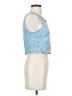 Forever New 100% Lyocell Blue Sleeveless Blouse Size 4 - photo 4