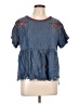 Cato Blue Short Sleeve Blouse Size L - photo 1