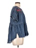 Cato Blue Short Sleeve Blouse Size L - photo 4