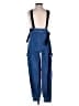 Forever 21 100% Cotton Blue Black Jumpsuit Size XS - photo 2