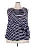 Perseption Concept Blue Sleeveless Blouse Size 3X - photo 1