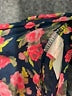 Buttons Black Short Sleeve Blouse Size S - photo 8
