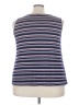 Perseption Concept Blue Sleeveless Blouse Size 3X - photo 2