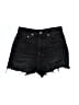 RE/DONE 100% Cotton Black Denim Shorts Size 28 waist - photo 1