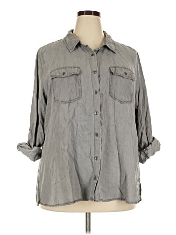 Molly & Isadora 3/4 Sleeve Button-Down Shirt (view 1)