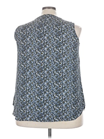Rose + Olive Sleeveless Blouse (view 2)
