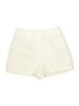 Express 100% Polyester Solid Ivory Shorts Size 8 - photo 2