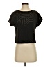 June Ambrose Black Short Sleeve Top Size XS - photo 1
