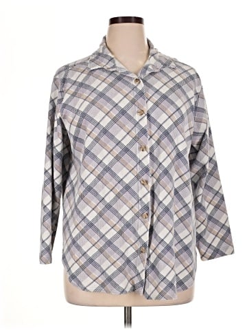 Basic Editions 3/4 Sleeve Blouse (view 1)
