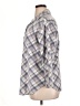 Basic Editions Plaid Gray 3/4 Sleeve Blouse Size 1X - photo 5