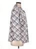 Basic Editions Plaid Gray 3/4 Sleeve Blouse Size 1X - photo 4