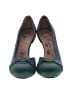 Lucky Penny Color Block Blue Heels Size 8 1/2 - photo 2