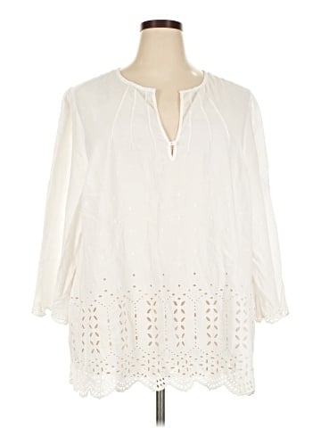 Lane Bryant 3/4 Sleeve Blouse (view 1)