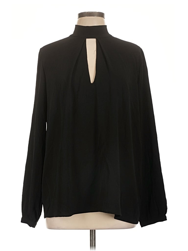 Pre-owned Nsr Long Sleeve Blouse In Black