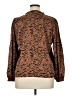 Aqua 100% Polyester Multi Color Brown Long Sleeve Polo Size XL - photo 2