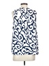 Soft Surroundings 100% Polyester Blue Sleeveless Blouse Size S - photo 2