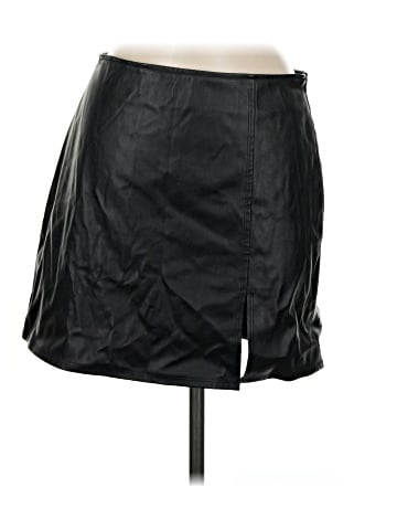 Kendall & Kylie Faux Leather Skirt (view 1)