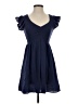 LoveShackFancy Solid Blue Casual Dress Size S - photo 1