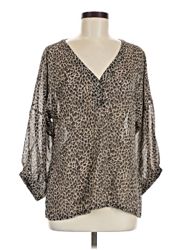 Garnet Hill 3/4 Sleeve Silk Top (view 1)