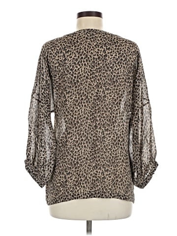 Garnet Hill 3/4 Sleeve Silk Top (view 2)
