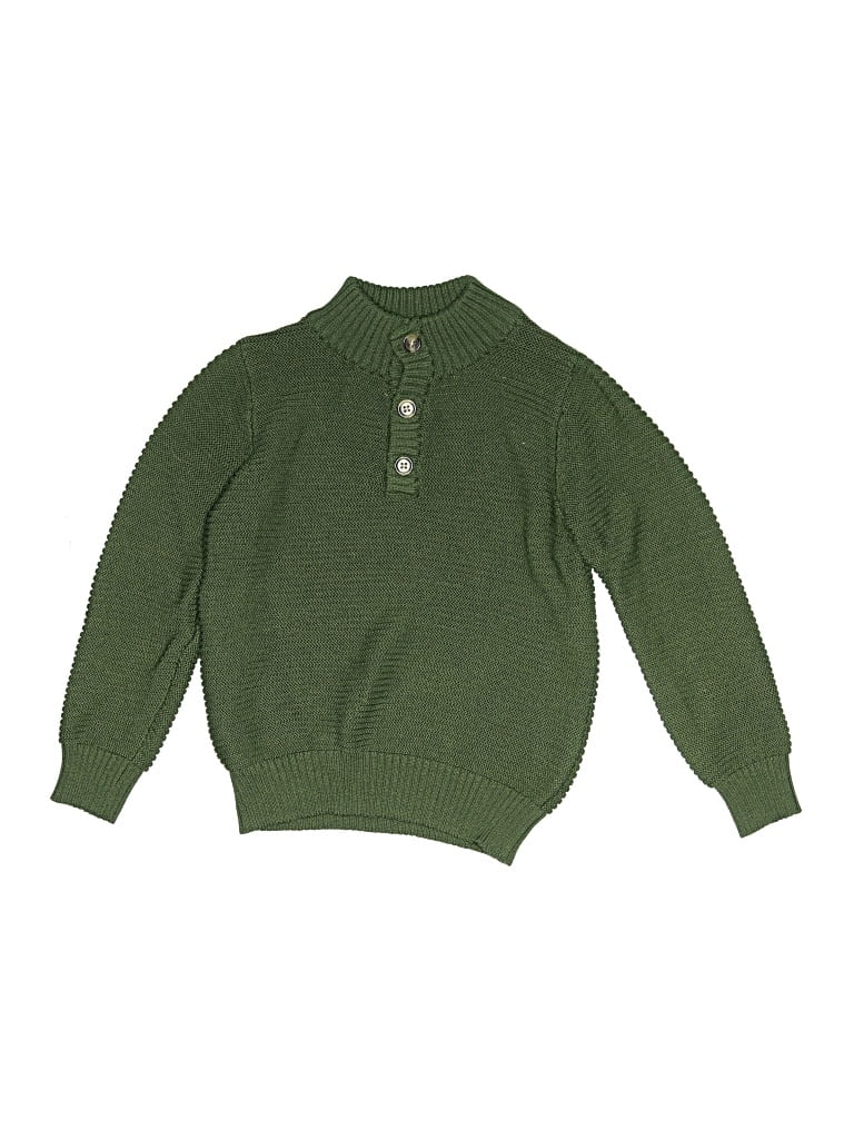 Pre-owned Andy & Evan Kids' Pullover Sweater In Green