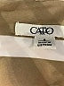 Cato Stripes Tan Casual Dress Size 8 - photo 4