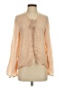 Indah Tan Long Sleeve Blouse Size XS - photo 1